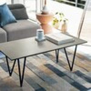 セラミック天板のシックモダンなリビングローテーブルの商品写真