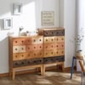 天然木のヴィンテージ調チェストの商品写真