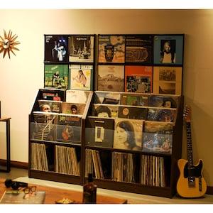 ディスプレイもできる!レコード収納ラックの商品写真