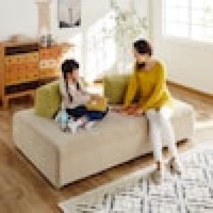 家族でくつろげるアイランドソファーの商品写真