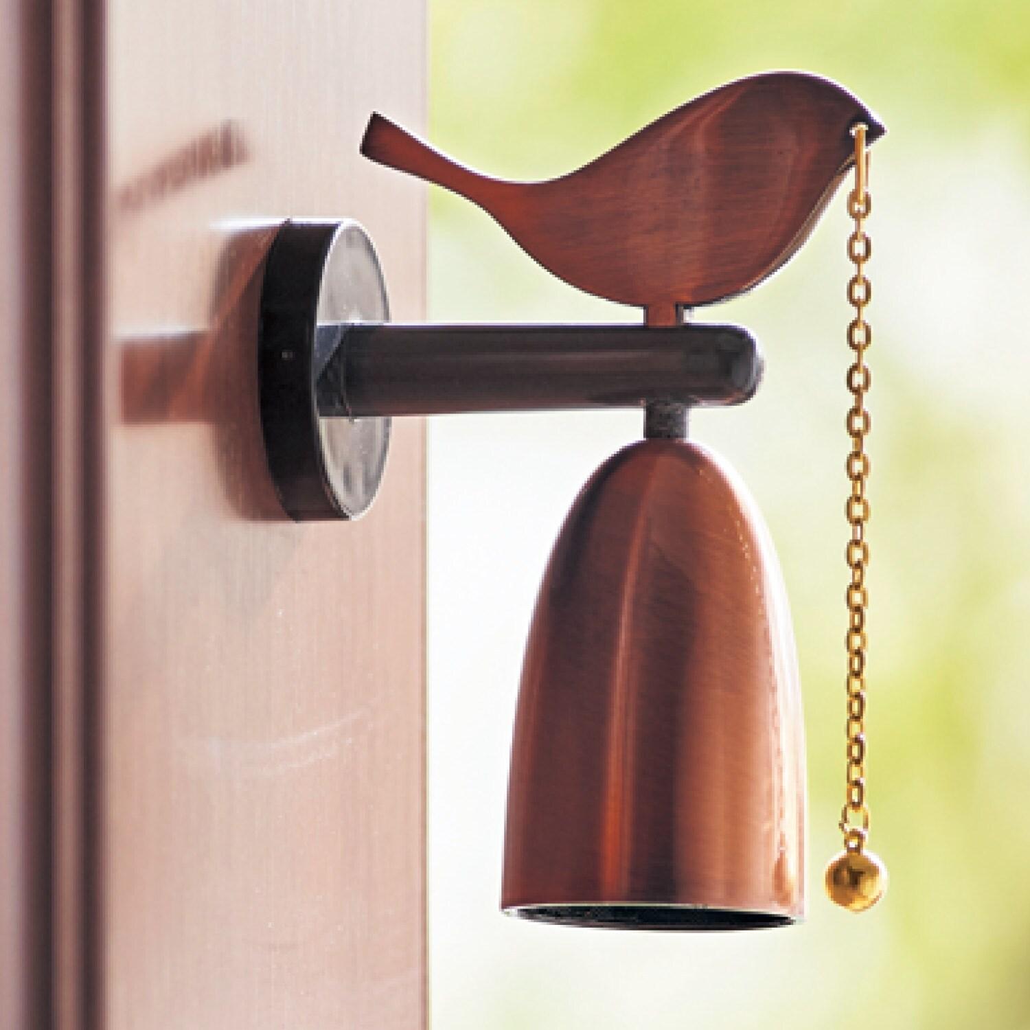 マグネットで取り付けられるドアチャイム <小鳥/ねこ>【ドア・引き戸対応】の商品写真