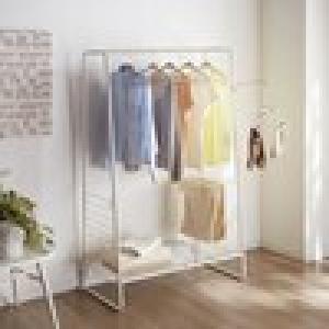 物干しにもなる!インテリアに馴染むハンガーラック <幅64cm/幅90cm>の商品写真