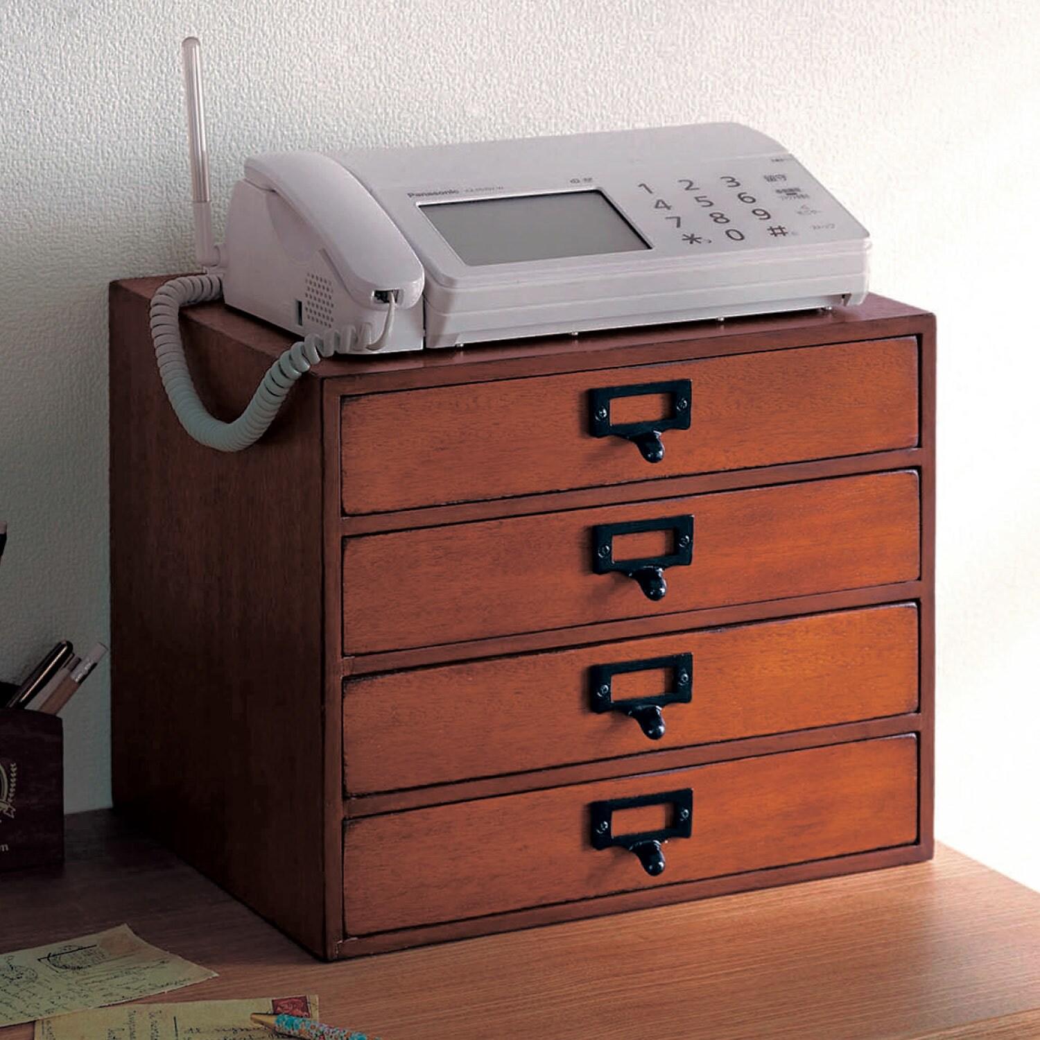 ヴィンテージ調卓上収納チェストの商品写真
