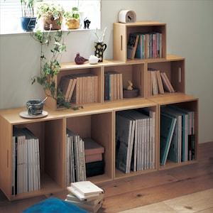 欲しい分だけ増せる本箱2個セット 【本棚としても】の商品写真