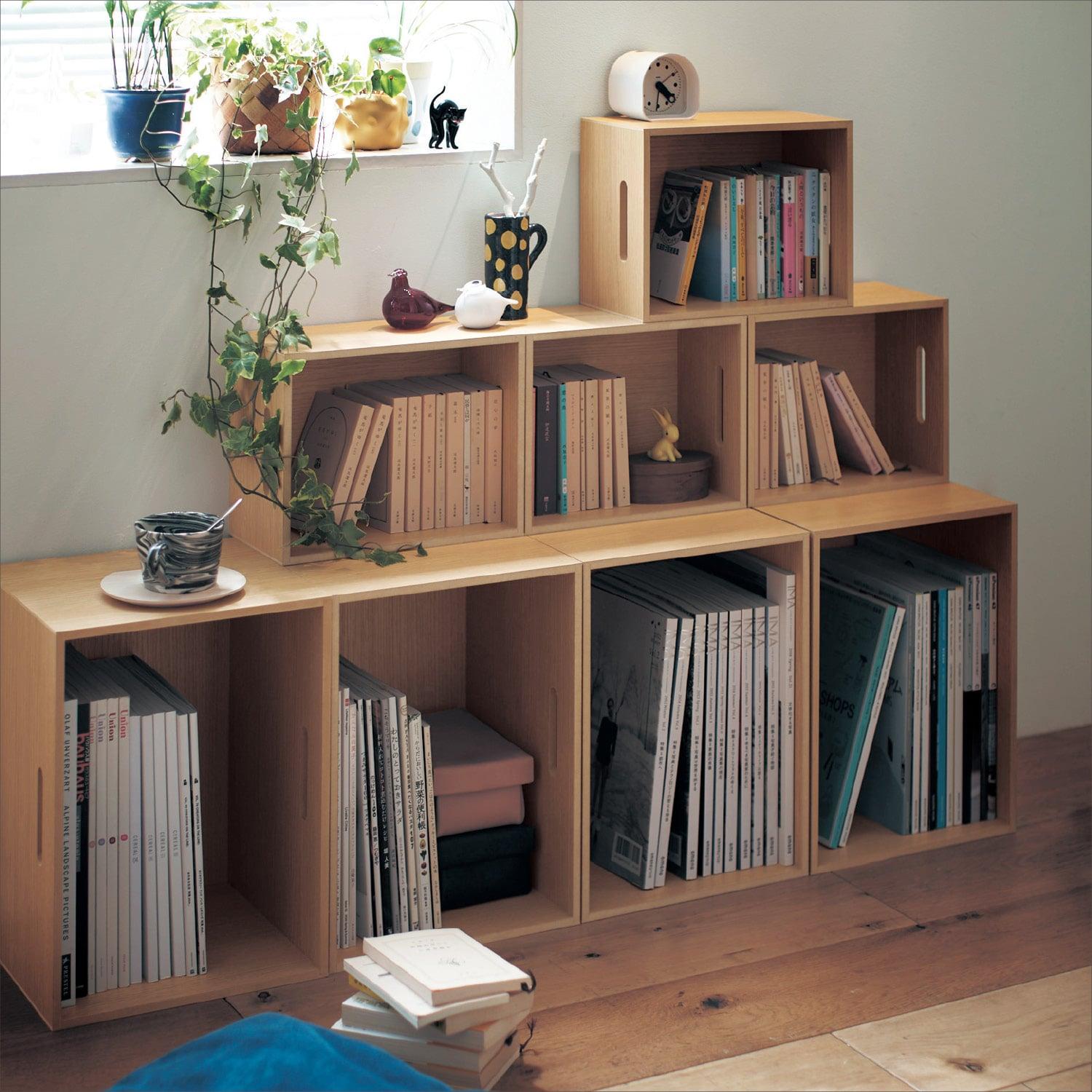 欲しい分だけ増せる本箱2個セット 【本棚としても】の商品写真