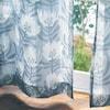 北欧調フラワーデザインのUVカットボイルカーテンの商品写真