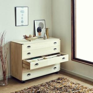 [日本製]クローゼット下にもぴったり!たとう紙も入る総桐チェストの商品写真