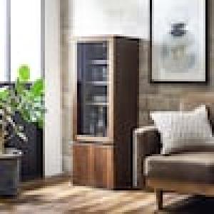 [日本製]飾って収納できるウォルナット材のサイドキャビネットの商品写真