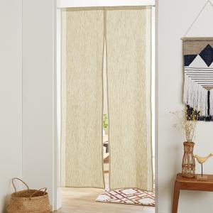 インド綿素材を使ったスラブ調生地ナチュラルのれんの商品写真