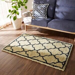 額縁モロッカンデザインラグの商品写真