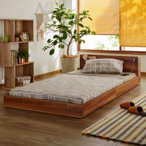 床板すのこのコンセント付きローベッド <シングル/セミダブル/ダブル>の商品写真