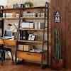 カフェ風の壁面引出し付きラックの商品写真