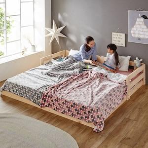 [日本製]天然木ひのき材の連結できる親子すのこベッドの商品写真