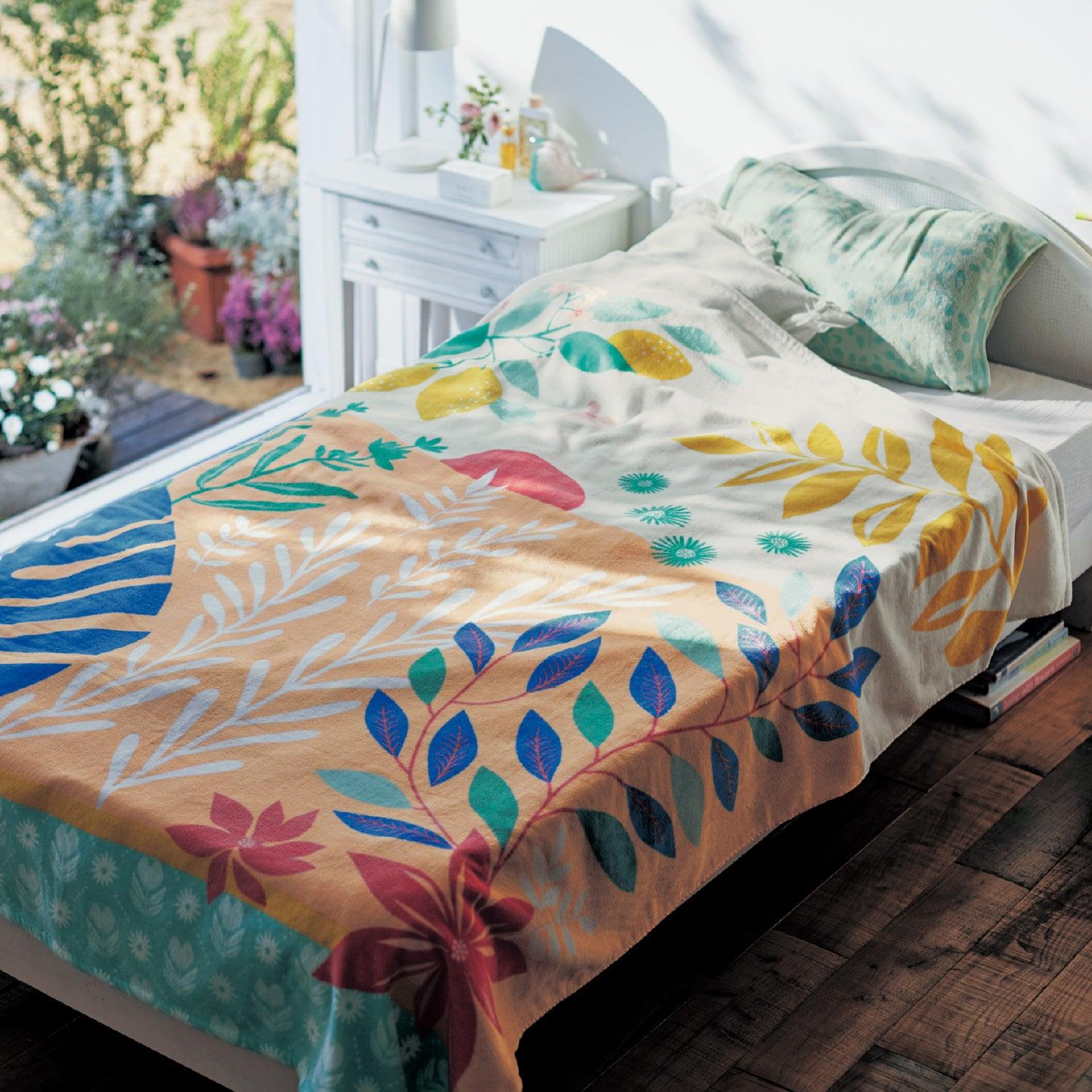 綿素材のタオルケット「ミニラボ」の商品写真