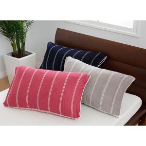 ボーダー柄のびのび枕カバー/meeの商品写真