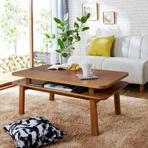 シーズンオフは収納棚になる継脚こたつテーブルの商品写真