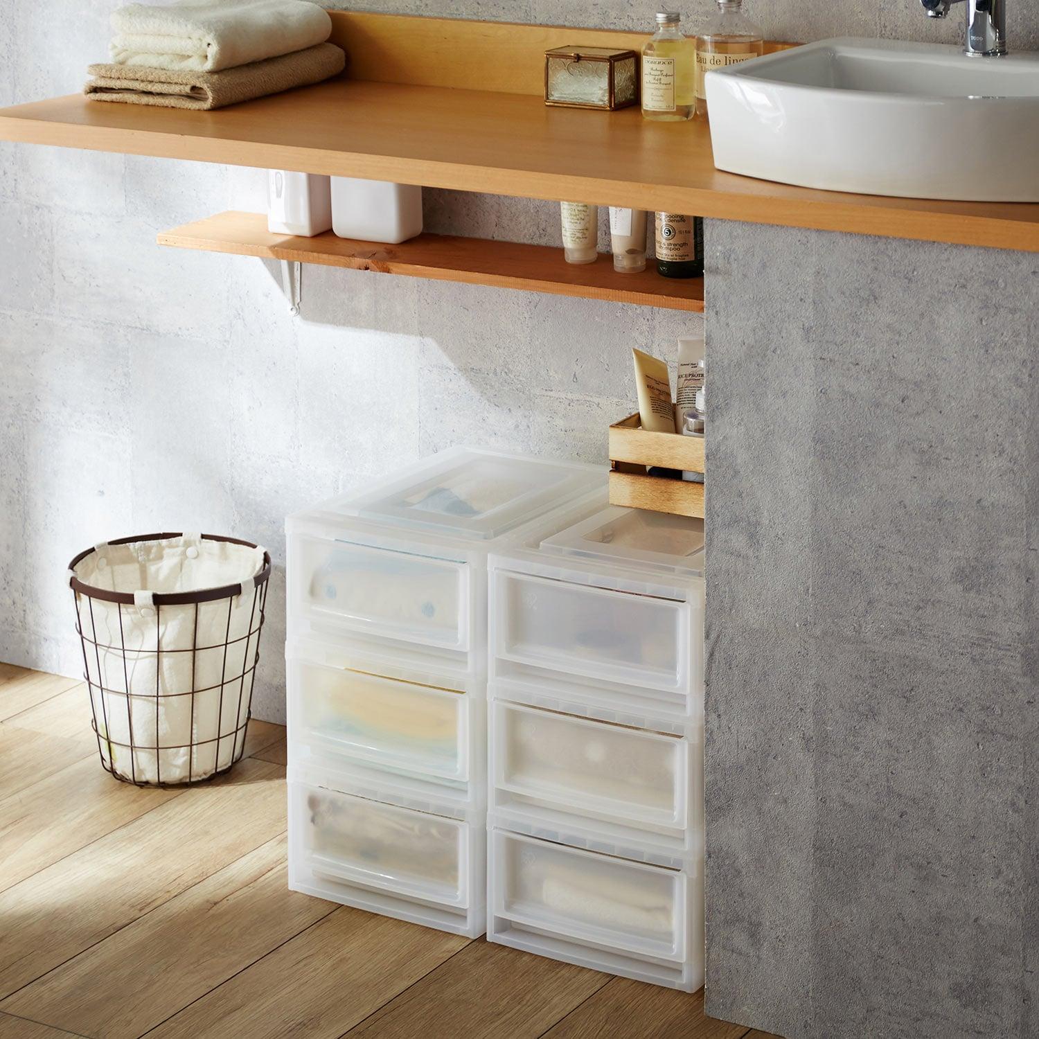 コンパクトサイズで仕分けに便利!収納ケース6個セット【奥行37cm】の商品写真