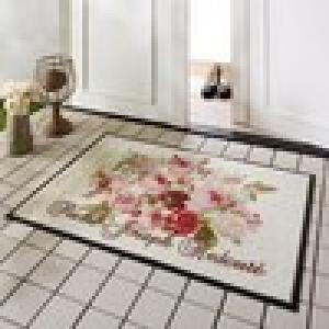 画家ルドゥーテのデザインの泥落とし玄関マットの商品写真