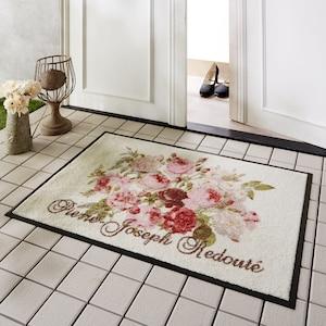 画家ルドゥーテのデザインの泥落とし玄関マットの商品写真