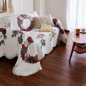 画家ルドゥーテのデザインのマルチカバー・ソファーカバーAの商品写真