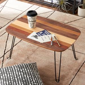 多樹種天板の折りたたみリビングローテーブルの商品写真