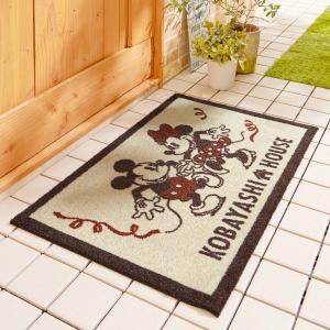 世界に一つの名入れ泥落としマット[名入れ]「ミッキー&ミニー」の商品写真