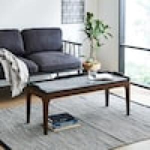 傷・水・熱に強い天然石調リビングローテーブルの商品写真