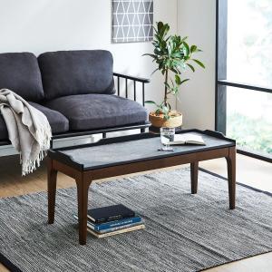 傷・水・熱に強い天然石調リビングローテーブルの商品写真