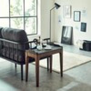 傷・水・熱に強い天然石調サイドテーブルの商品写真