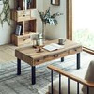 ヴィンテージ調引出し付きリビングローテーブルの商品写真