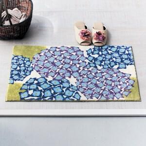 アジサイ柄の玄関マット[日本製][chihiro yasuhara]の商品写真