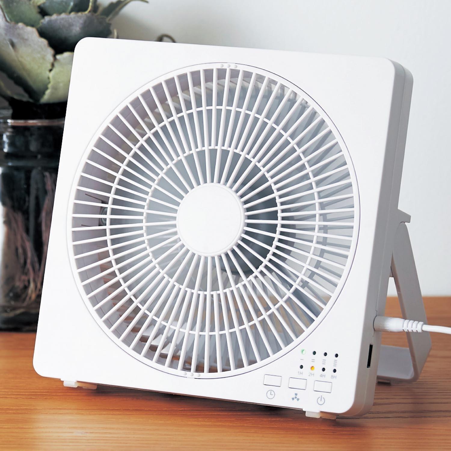 DCモーター搭載ボックスファン 【手のひらサイズ】の商品写真