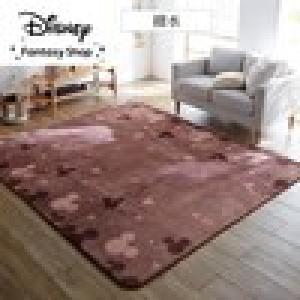 マイクロファイバーの撥水低反発ウレタンラグ「ミッキーモチーフ」の商品写真