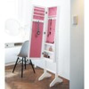 アクセサリー収納付きスタンドミラーの商品写真