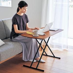 高さ5段階調節式天然木の昇降式リビングテーブルの商品写真