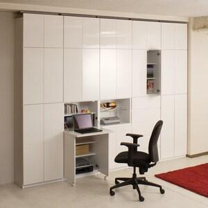 天井まですっきり突っ張り壁面キャビネットの商品写真