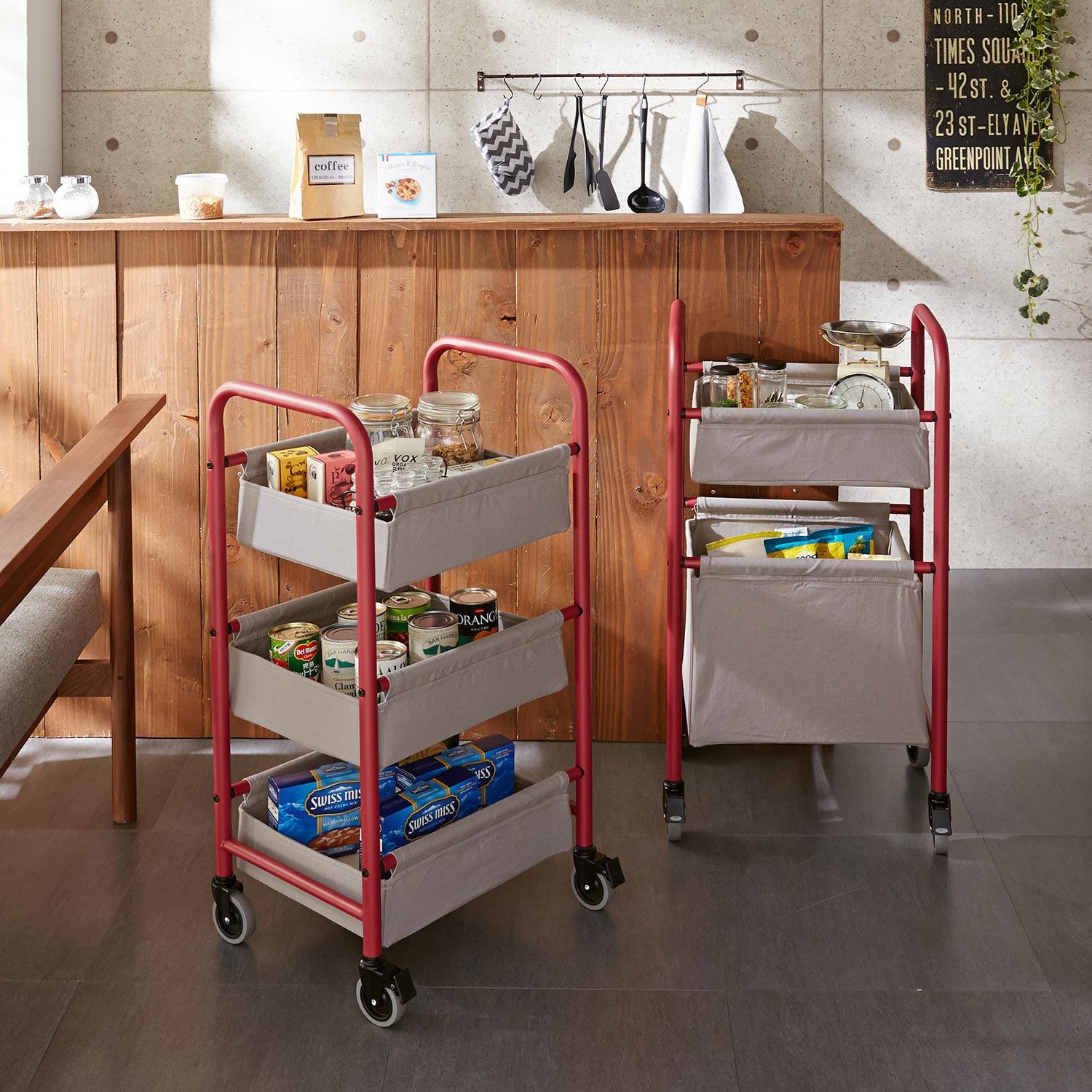 帆布デザインのワゴンの商品写真