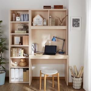 【幅1cmピッチサイズオーダー】 ラック付きパソコンデスク(日本製) <カラー選択はショッピングカート内で行えます>の商品写真