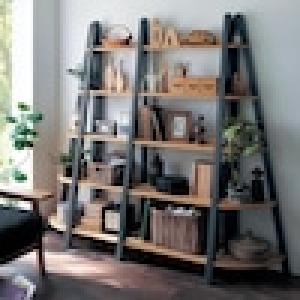 インテリアをオシャレに見せる木製シェルフの商品写真