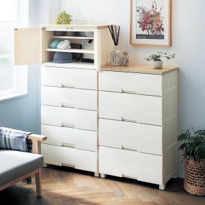 ダブル棚板キャビネットチェストの商品写真