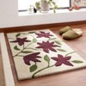 花柄の玄関マットの商品写真