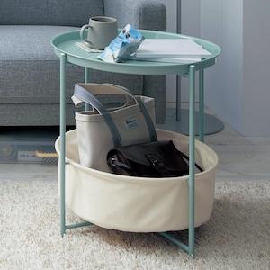 収納付きトレーサイドテーブルの商品写真