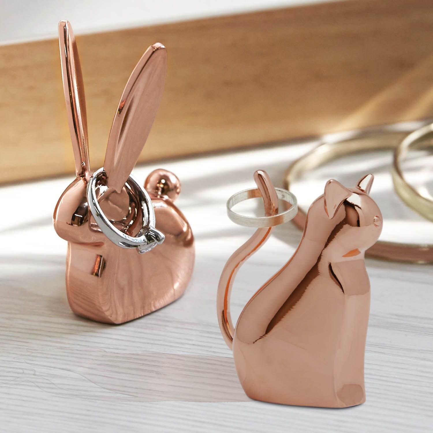 リングホルダーバニー&キャットセットの商品写真