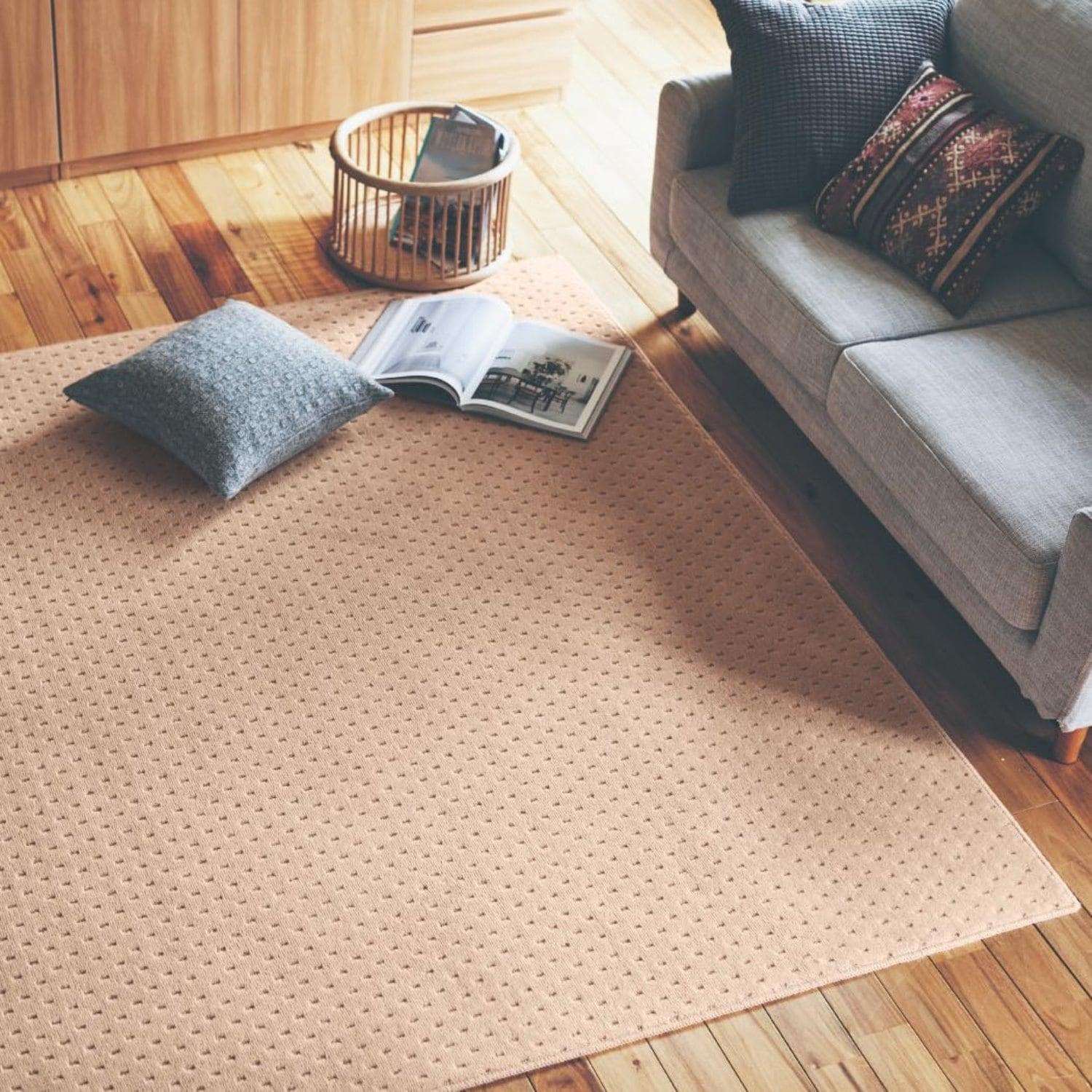 ウール100%の防炎・アース防ダニラグ[日本製]の商品写真