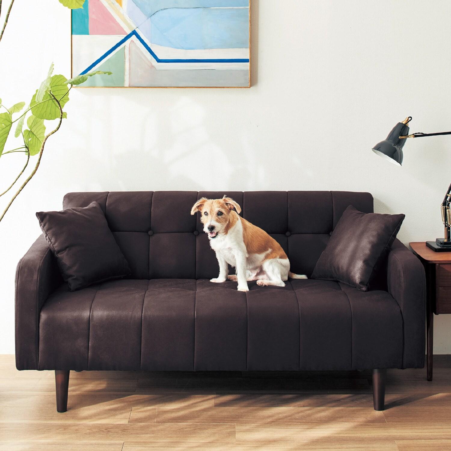 引っ掻き傷に強い合皮風ソファー <2人掛け/2人掛けワイド>の商品写真