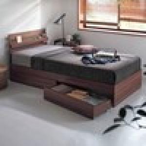 床面下に収納できるワゴン付きすのこベッド <マットレス付きシングル/本体のみシングル>の商品写真