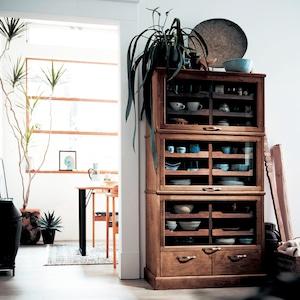 【4月28日までタイムセール】 シャツケース風トレイ付きスタッキングキャビネットの商品写真