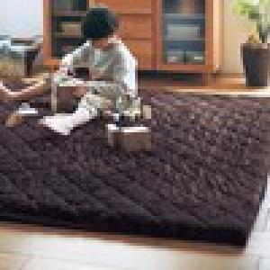 カバーが洗える折りたたみ撥水防音厚手ラグの商品写真