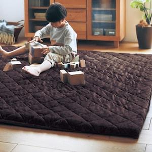 カバーが洗える折りたたみ撥水防音厚手ラグの商品写真