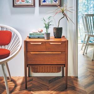 北欧ヴィンテージ調サイドチェストの商品写真